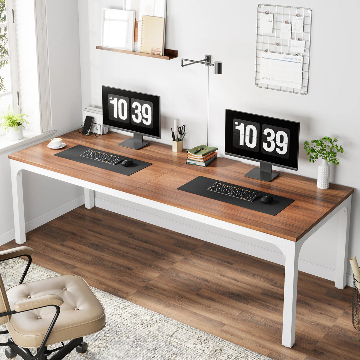 EvoDesk CORE Blanc |Grand Bureau 200 × 70 cm