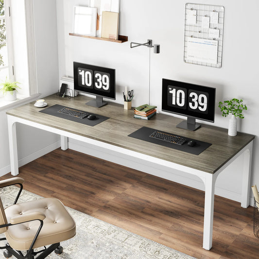 EvoDesk CORE Chêne gris | Grand Bureau 200 × 70 cm