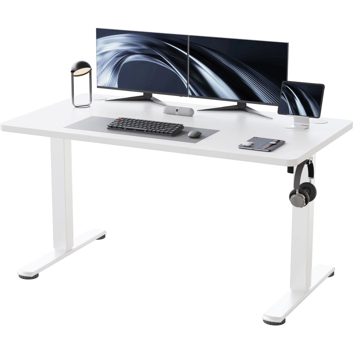 Bureau assis debout FLOW Blanc
