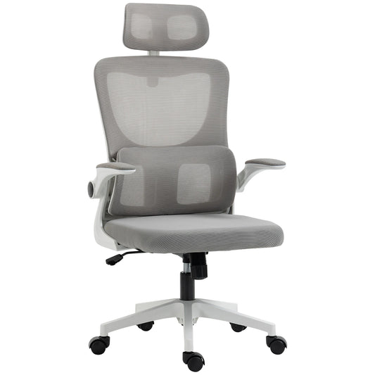 SEAT AIR Gris  | Chaise Ergonomique en Mesh avec Soutien Lombaire